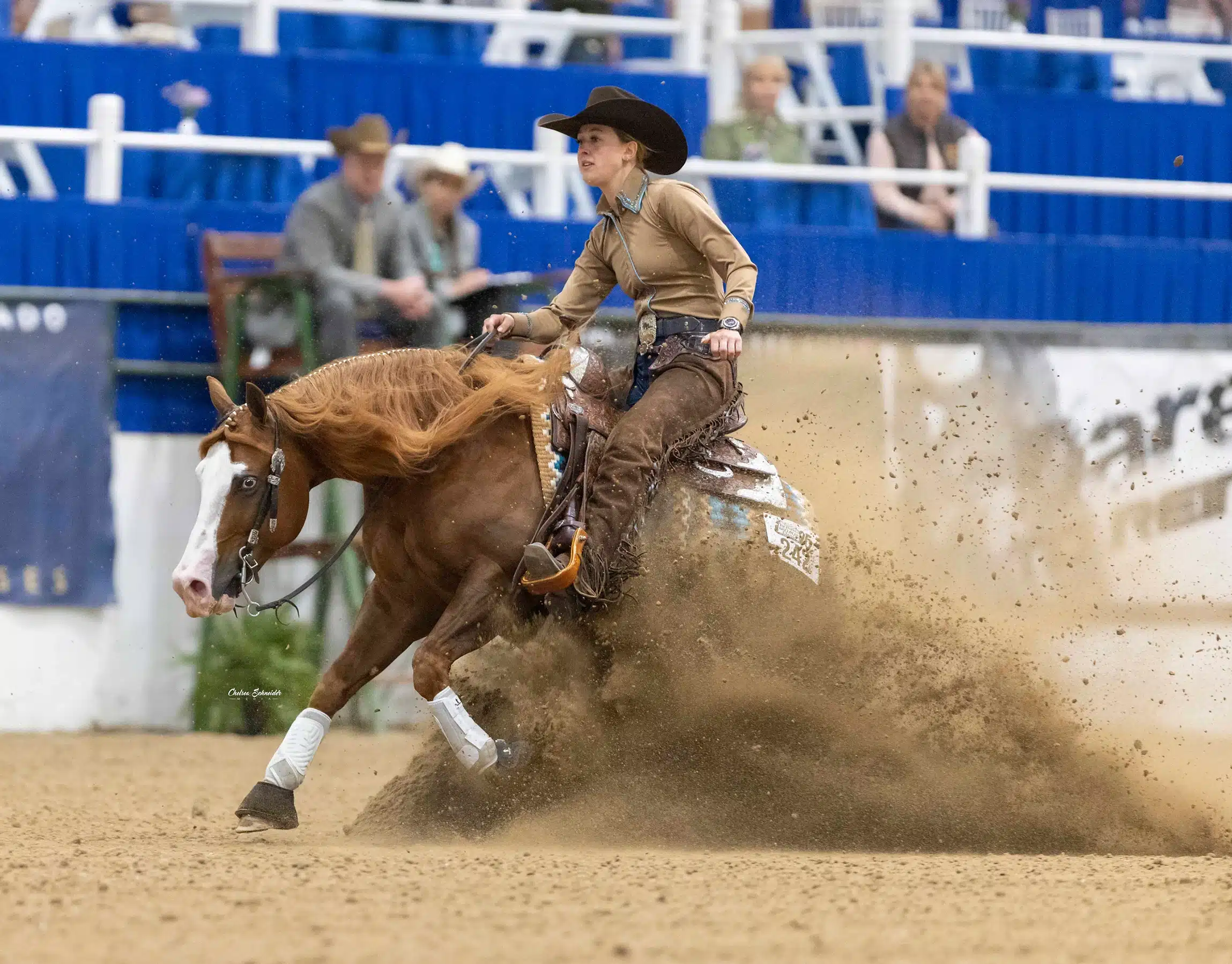 GunnaStepya and Gina Schumacher in a sliding stop